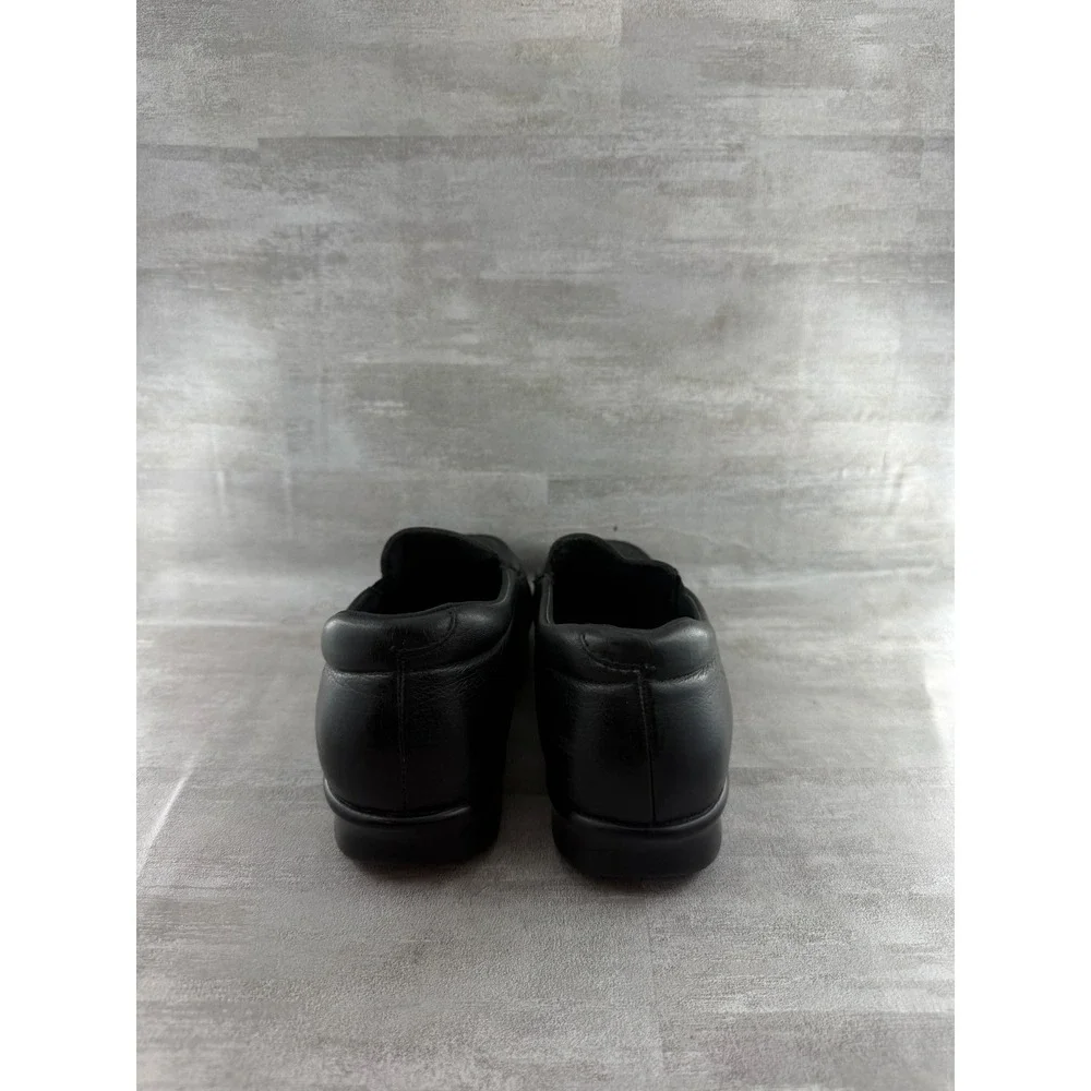 SAS Tripad Comfort Black Leather Slip On Loafers Women Sz 8.5M L2180348